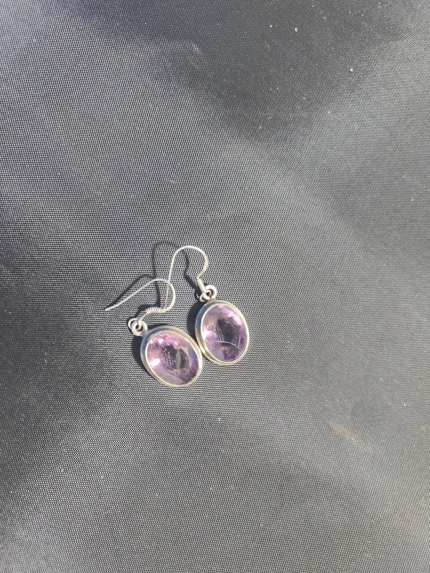 Sterling Silver Faceted Amethyst Earrings